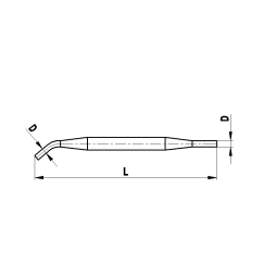 M5 штифтовой ключ из нержавеющей стали 2.9 x1 A-5555-0240